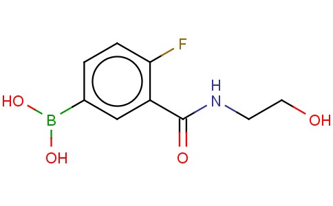 4-FLUORO-3-(2-HYDROXYETHYLCARBAMOYL)PHENYLBORONIC ACID
